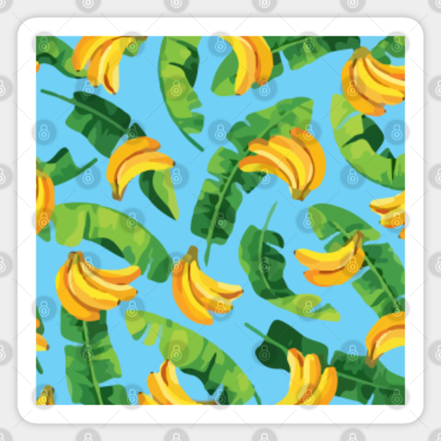 Banana Leaves Banana Sticker TeePublic